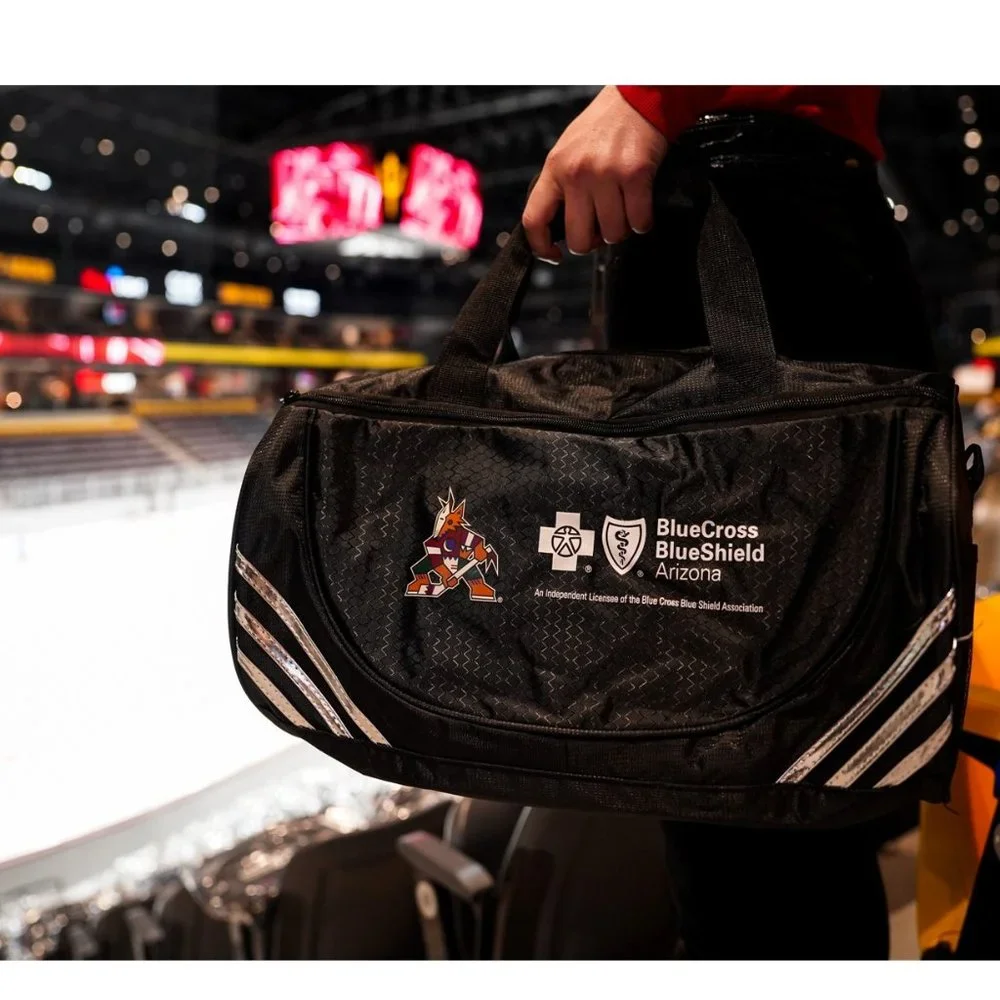 Arizona Coyotes Black Gym Bag - Picture 2 of 12